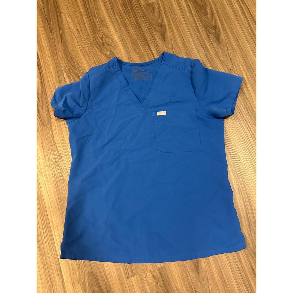 FIGS Catarina Women's Scrub Top Blue Medical Nurse Doctor Healthcare‎ Medium